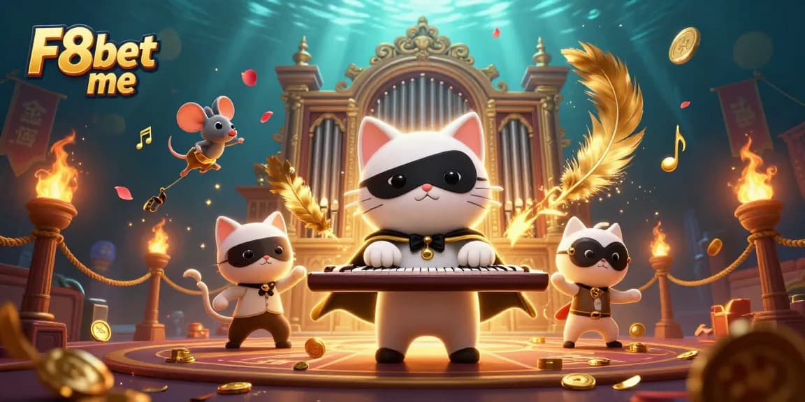 Experience thrilling gameplay on F8bet me with dynamic illustrated characters, casino vibes, and stunning atmosphere.