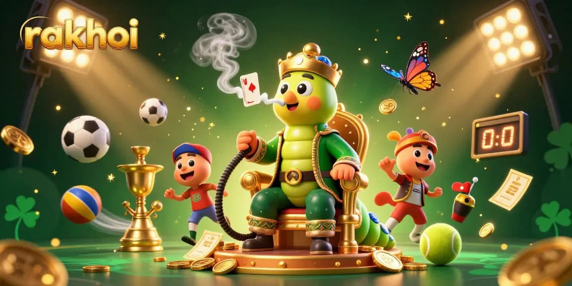 Experience Rakhoi with dynamic sports betting elements in an engaging 3D illustration.
