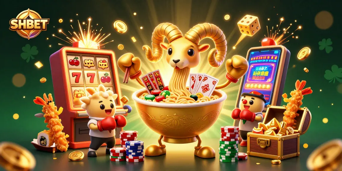 Experience SHBET's vibrant casino world with 3D cartoon characters and exciting game elements.