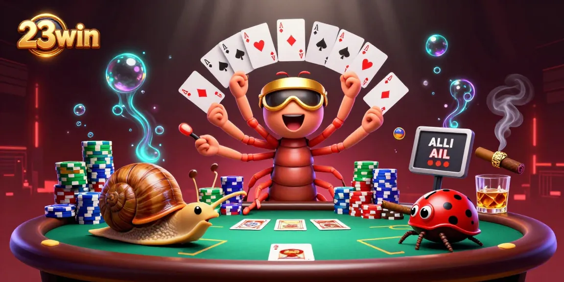Engage with 23win casino's vibrant and dynamic 3D portrayal of playful dealer action.